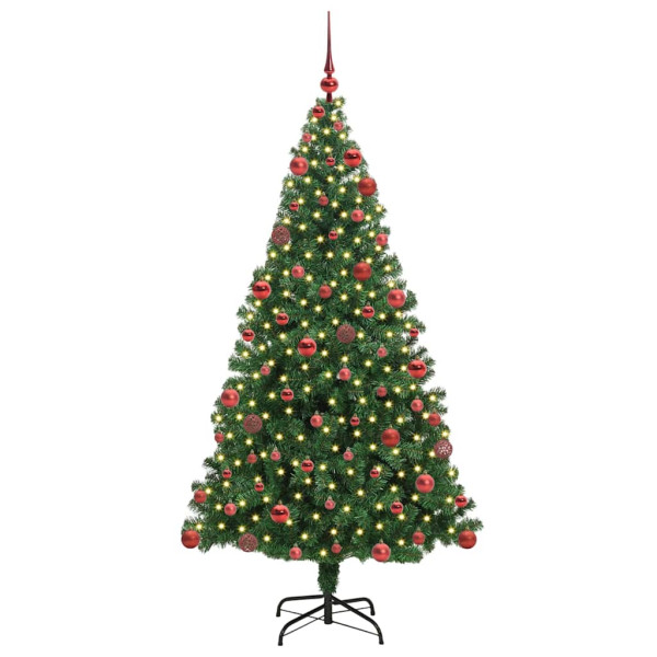 Árbol de Navidad artificial Verde 180 cm PVC y Acero y Plástico M 3