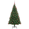 Árbol de Navidad artificial Verde 180 cm PVC y Acero y Plástico 4