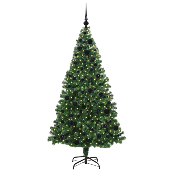 Árbol de Navidad artificial Verde 180 cm PVC y Acero y Plástico M 3