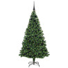 Árbol de Navidad artificial Verde 180 cm PVC y Acero y Plástico 3