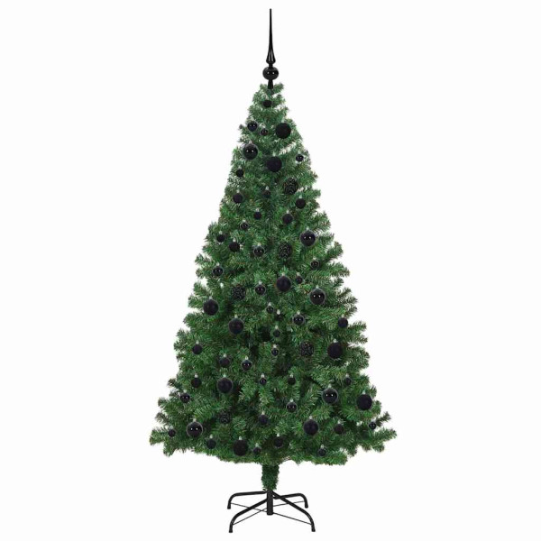 Árbol de Navidad artificial Verde 180 cm PVC y Acero y Plástico M 4