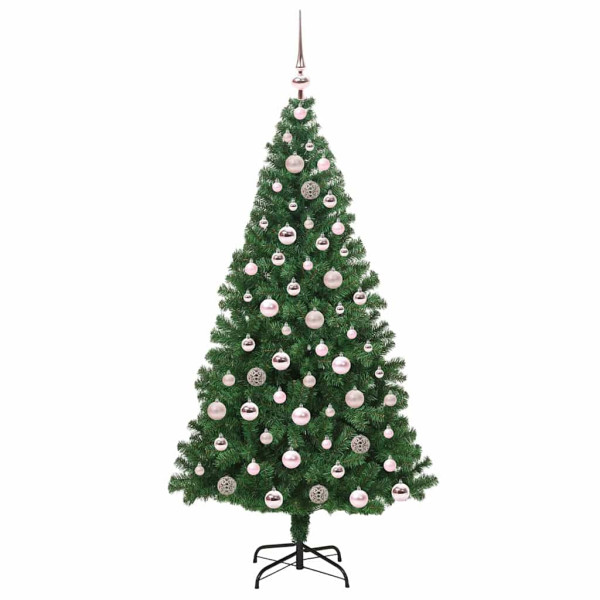 Árbol de Navidad artificial Verde 180 cm PVC y Acero y Plástico M 4