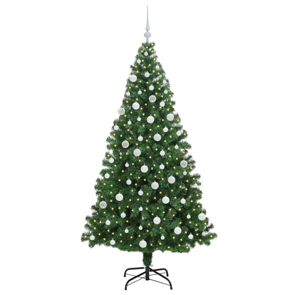 Árbol de Navidad artificial Verde 180 cm PVC y Acero y Plástico M 3