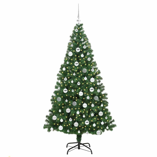 Árbol de Navidad artificial Verde 180 cm PVC y Acero y Plástico M 3
