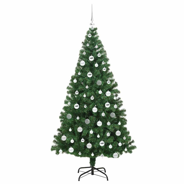 Árbol de Navidad artificial Verde 180 cm PVC y Acero y Plástico M 4
