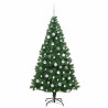 Árbol de Navidad artificial Verde 180 cm PVC y Acero y Plástico 4