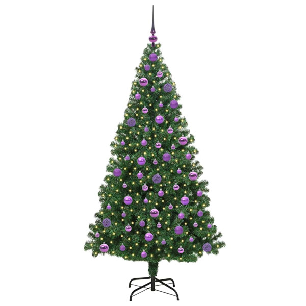 Árbol de Navidad artificial Verde 180 cm PVC y Acero y Plástico M 3