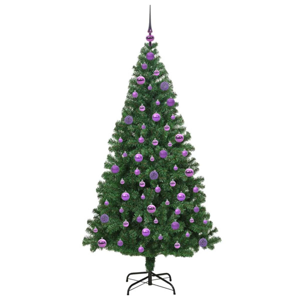 Árbol de Navidad artificial Verde 180 cm PVC y Acero y Plástico M 4