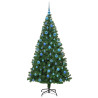 Árbol de Navidad artificial Verde 180 cm PVC y Acero y Plástico 4