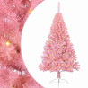 Árbol de Navidad Artificial Preiluminado Rosa 180 cm PVC 2