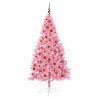 Árbol de Navidad Artificial Preiluminado Rosa 180 cm PVC 4