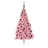 Árbol de Navidad Artificial Preiluminado Rosa 180 cm PVC 3