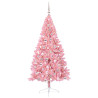 Árbol de Navidad Artificial Preiluminado Rosa 180 cm PVC 3
