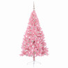 Árbol de Navidad Artificial Preiluminado Rosa 180 cm PVC 4
