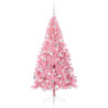 Árbol de Navidad Artificial Preiluminado Rosa 180 cm PVC 4