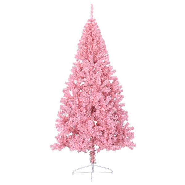 Árbol de Navidad Artificial Preiluminado Rosa 180 cm PVC M 5