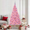 Árbol de Navidad Artificial Preiluminado Rosa 180 cm PVC 1