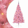 Árbol de Navidad Artificial Preiluminado Rosa 180 cm PVC 2