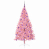 Árbol de Navidad Artificial Preiluminado Rosa 180 cm PVC 3