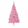 Árbol de Navidad Artificial Preiluminado Rosa 180 cm PVC 4