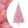 Árbol de Navidad Artificial Preiluminado Rosa 180 cm PVC 2