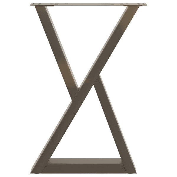 Patas para mesa de comedor (2 unidades. acero natural. 50 x 72-73.3 cm) M 5