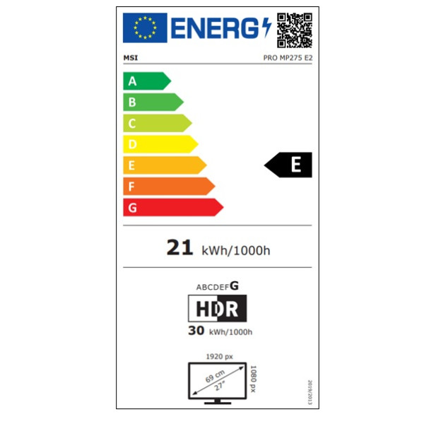 Monitor MSI 27" IPS MP275 E2 negro M 5