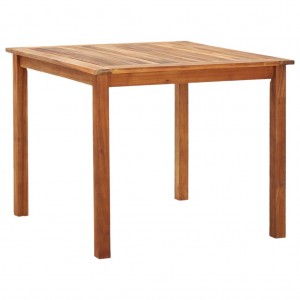 Set de comedor 5 pzas ratán sintético madera maciza acacia gris H