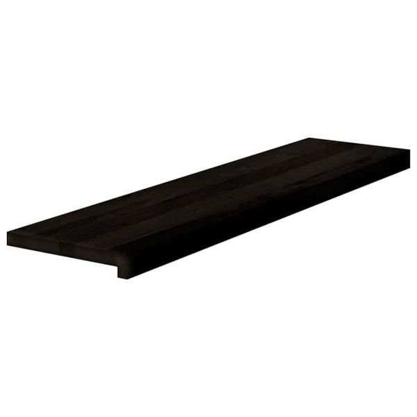Peldaños de escalera 12 uds madera maciza roble marrón oscuro M 3