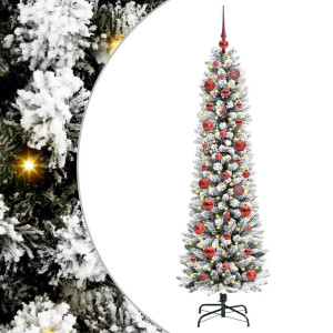 Árbol de Navidad artificial con 150 LED verde y 150 cm H