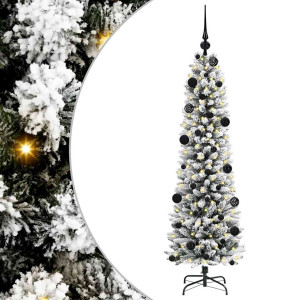 Árbol de Navidad artificial con 150 LED verde y 150 cm H