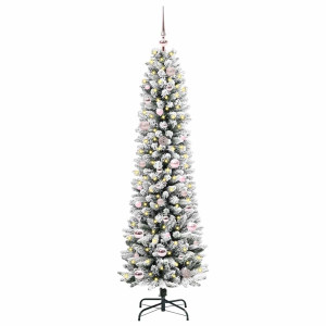 Árbol de Navidad artificial con 150 LED verde y 150 cm H
