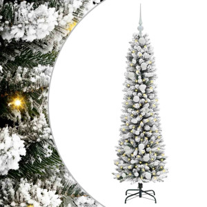 Árbol de Navidad artificial con 150 LED verde y 150 cm H