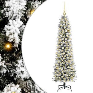 Árbol de Navidad artificial con 150 LED verde y 150 cm H