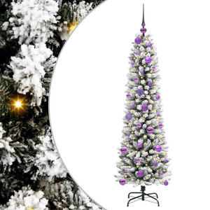 Árbol de Navidad artificial con 150 LED verde y 150 cm H