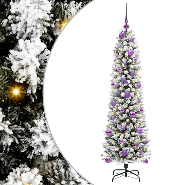 Árbol de Navidad artificial con 150 LED verde y 150 cm M 2