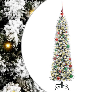 Árbol de Navidad artificial con 150 LED verde y 150 cm H