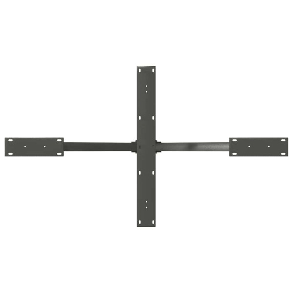 Pata de mesa de comedor forma araña antracita 120x68x(72-73) cm acero M 5