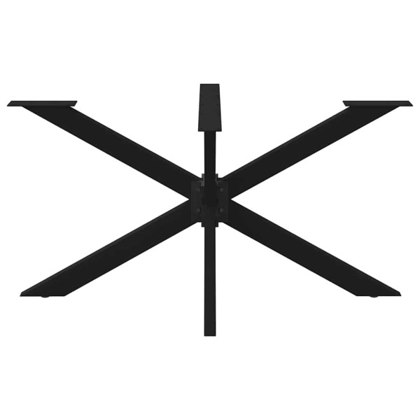 Pata de mesa de comedor forma de araña negra 150x78x(72-73) cm acero M 3