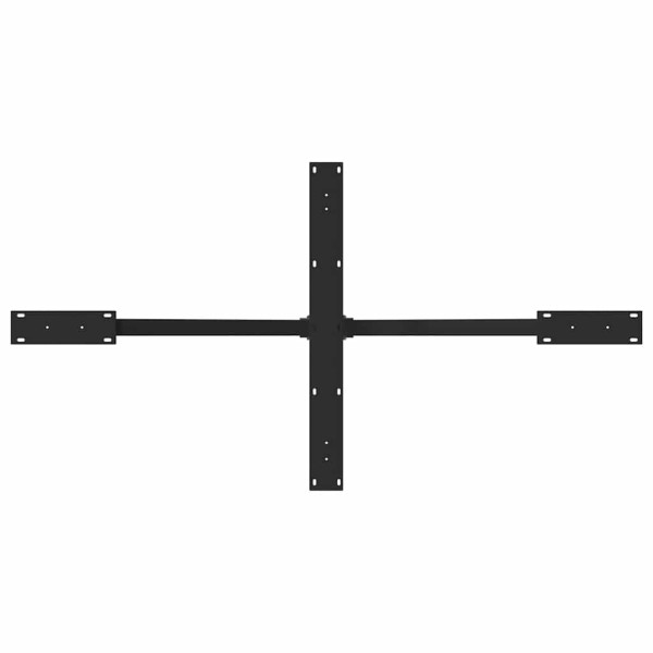 Pata de mesa de comedor forma de araña negra 150x78x(72-73) cm acero M 5