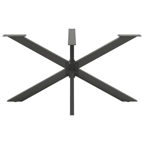 Pata de mesa de comedor forma araña antracita 150x78x(72-73) cm acero M 3