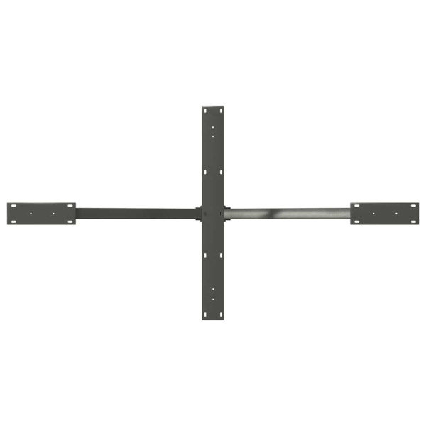 Pata de mesa de comedor forma araña antracita 150x78x(72-73) cm acero M 5