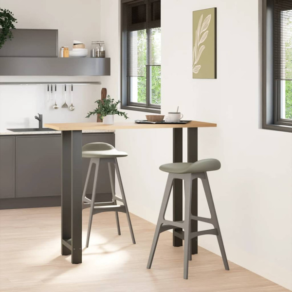 Patas para mesa de bar antracita (2 unidades. 50 x 110-111 cm. acero) M 2