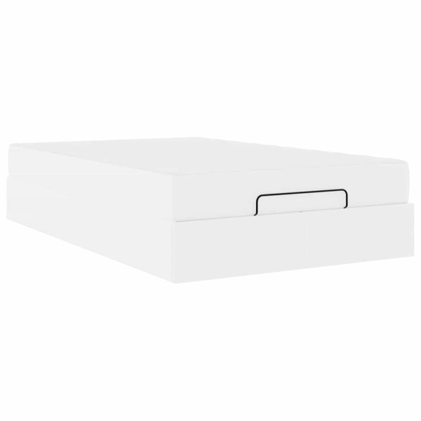 Estructura de cama Blanco puro 120 x 200 cm Cuero sintético M 2