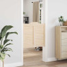Puertas batientes diseño de lamas 2 par 80x80cm madera pino 3