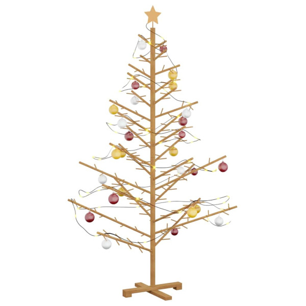 Árbol de Navidad de madera Marrón 180 cm Madera maciza de pino M 3