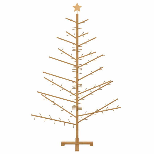 Árbol de Navidad de madera Marrón 180 cm Madera maciza de pino M 5