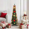Árbol de Navidad artificial con 50 LED Verde 120 cm PVC 1