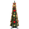 Árbol de Navidad artificial con 50 LED Verde 120 cm PVC 3