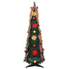 Árbol de Navidad artificial con 50 LED Verde 120 cm PVC 4